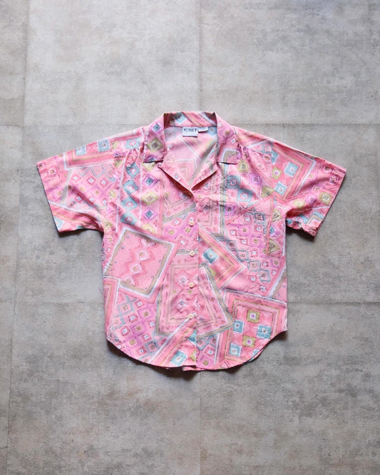 【TOD LADIESWEAR ARCHIVES】90S KORET OPEN COLLAR SHIRT