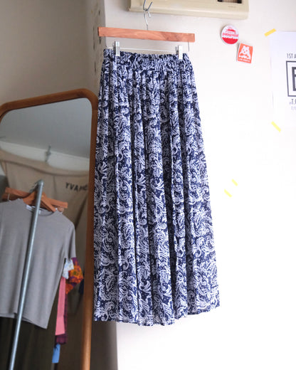 【TOD LADIESWEAR ARCHIVES】90s Flower Print Skirt MADE IN USA