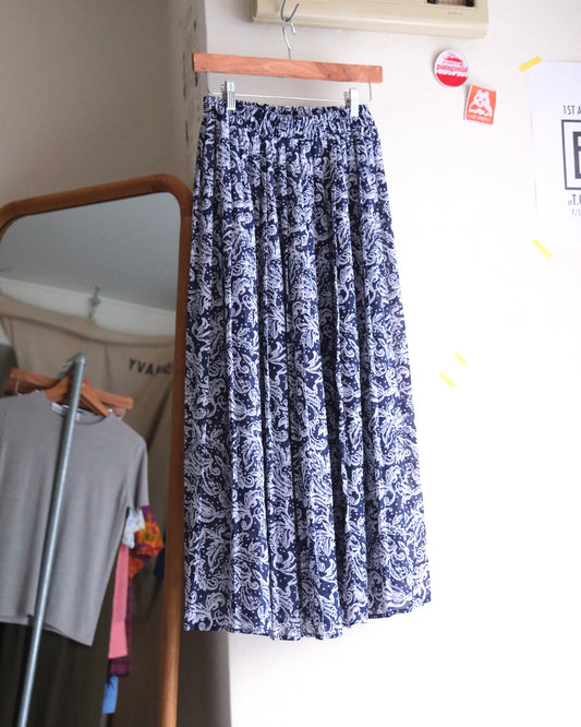 【TOD LADIESWEAR ARCHIVES】90s Flower Print Skirt MADE IN USA