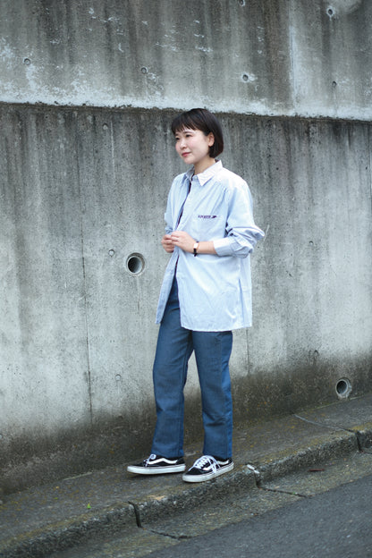 【TOD Workwear Archives】80-90s LA POSTE, Work Shirt Stripe