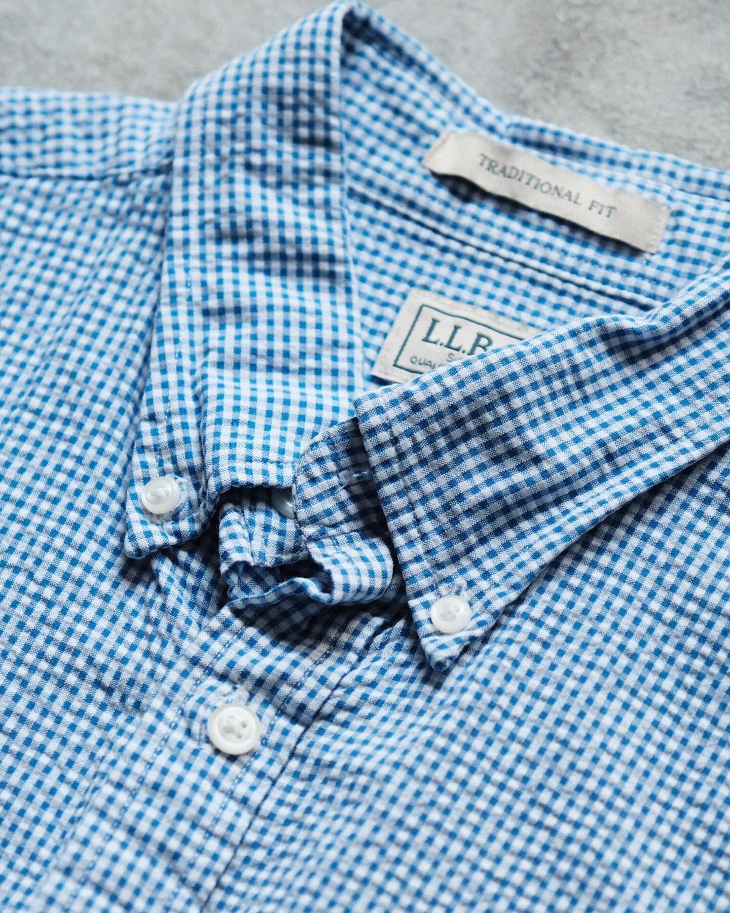 【TOD OUTDOORWEAR ARCHIVES】00S LL BEAN, BD SHIRT SS, GINGHAM CHECK