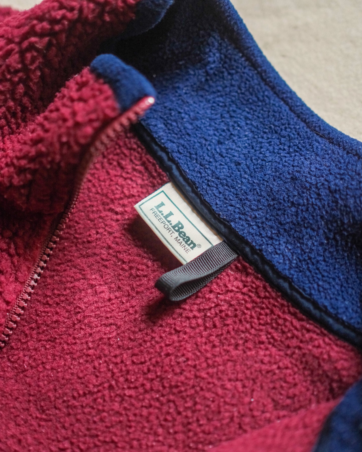 【M/残り１点】【TOD】90S LL BEAN, MOUNTAIN PILEFLEECE ZIP PULLOVER