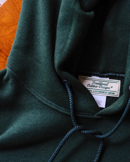 【Traditional Outdoor Designs®】TOD ATHLETIC HOODIE, GREEN