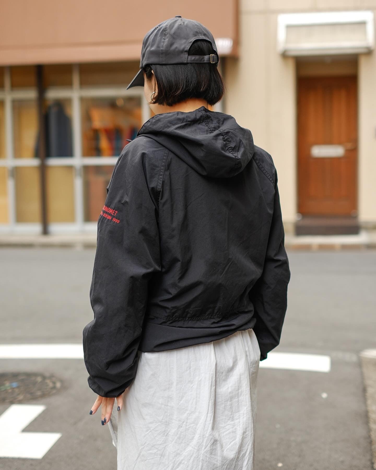 【S/残り１点】【TOD ONLINE】LL BEAN, NYLON ANORAK, BLACK