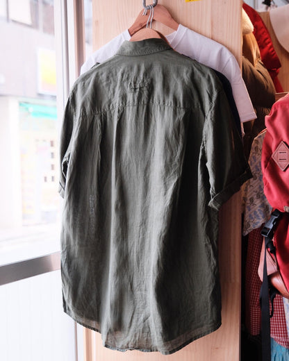 【TOD OUTDOORWEAR ARCHIVES】00S ORVIS LINEN SHIRT SHORT SLEEVE