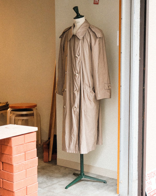 【S相当/残り１点】【TOD】80-90s AIGNER NYLON RTENCH COAT MADE IN WEST GERMANY