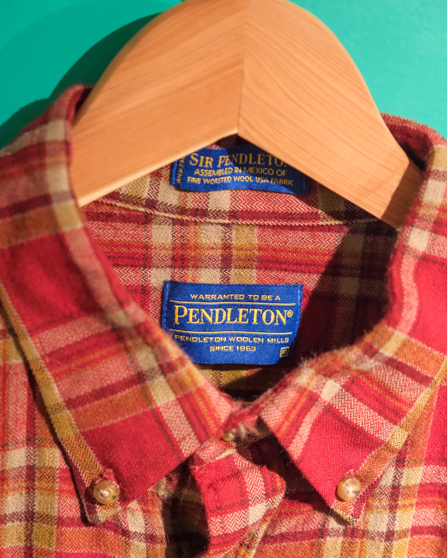 【XL/残り１点】【TOD ONLINE】SIR PENDELTON, WOOL SHIRT