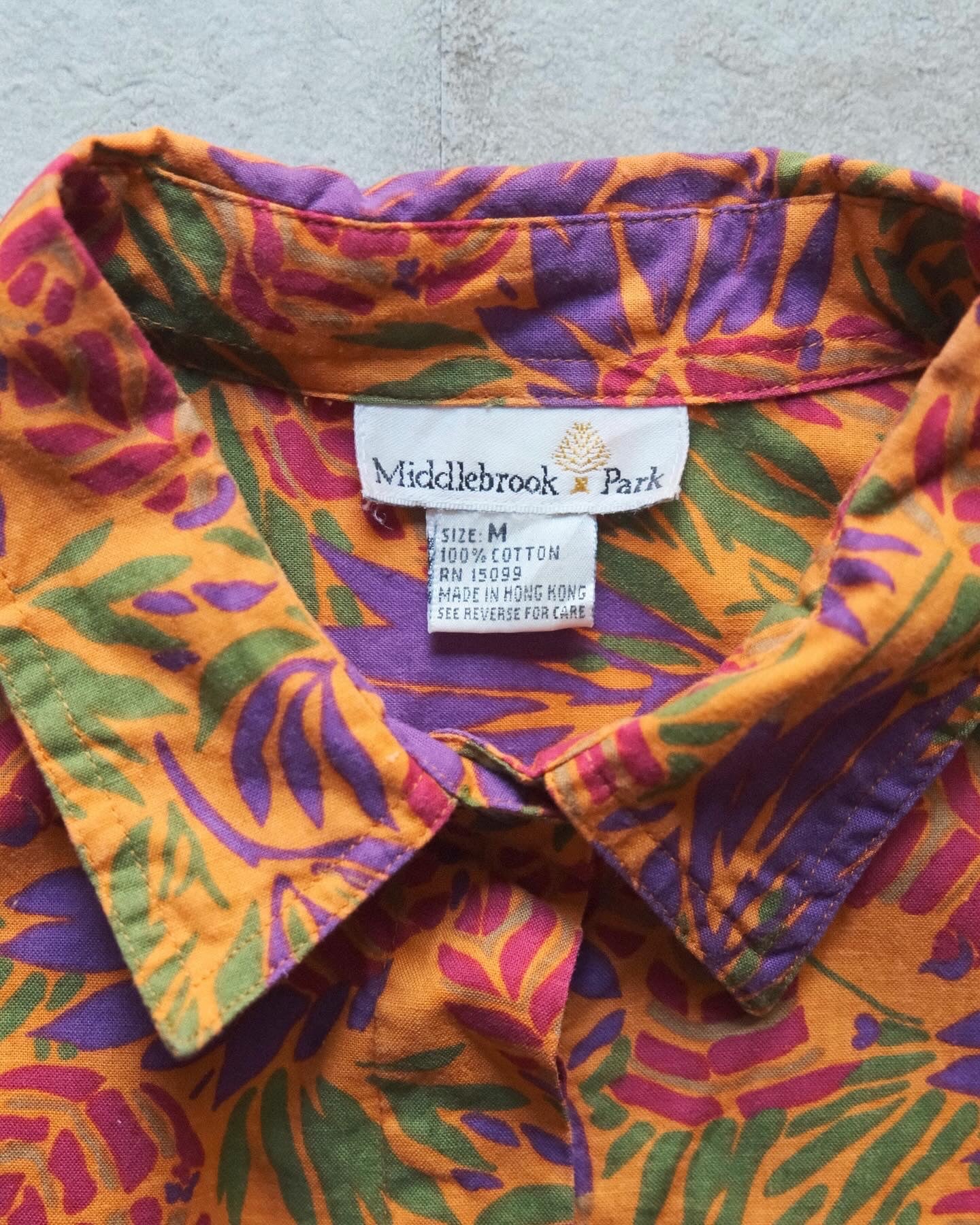 【TOD LADIESWEAR ARCHIVES】90S Middlebrook Park, SHORTSLEEVE SHIRT