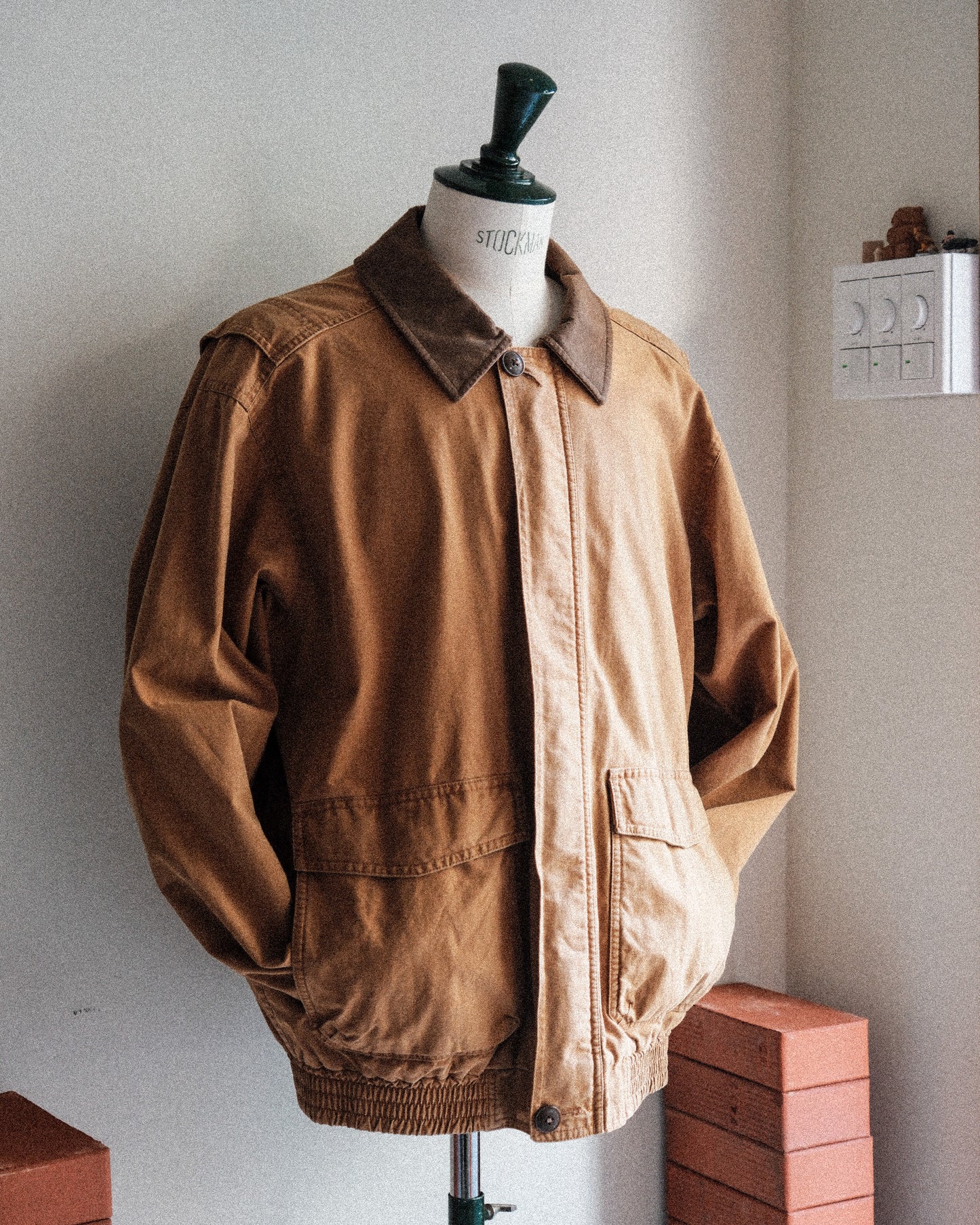 【L相当/残り１点】【TOD】00s LL BEAN WASHED COTTON FLIGHT JACKET