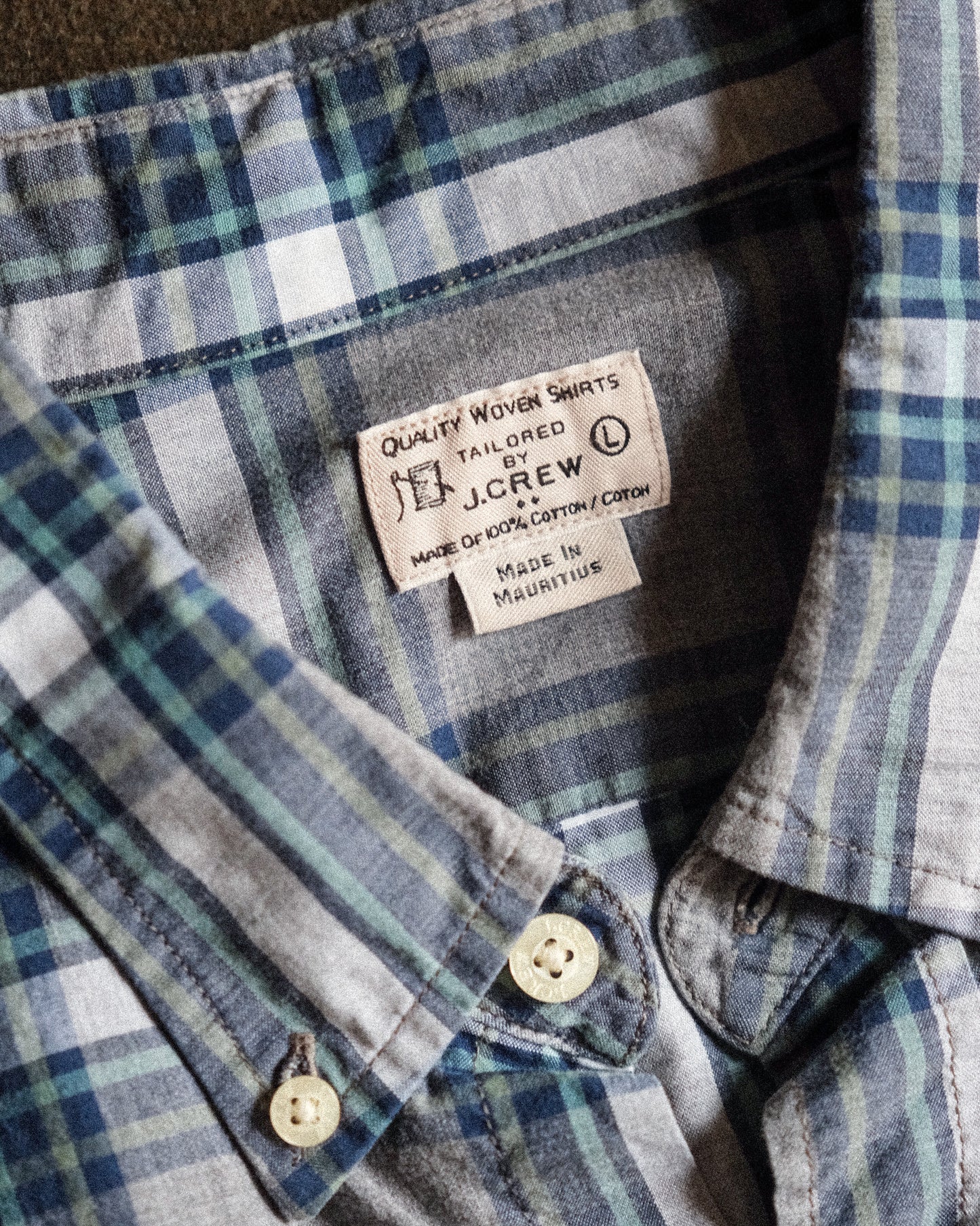 【US-L残り１点】【TOD】90s J.CREW BD Shirt Check