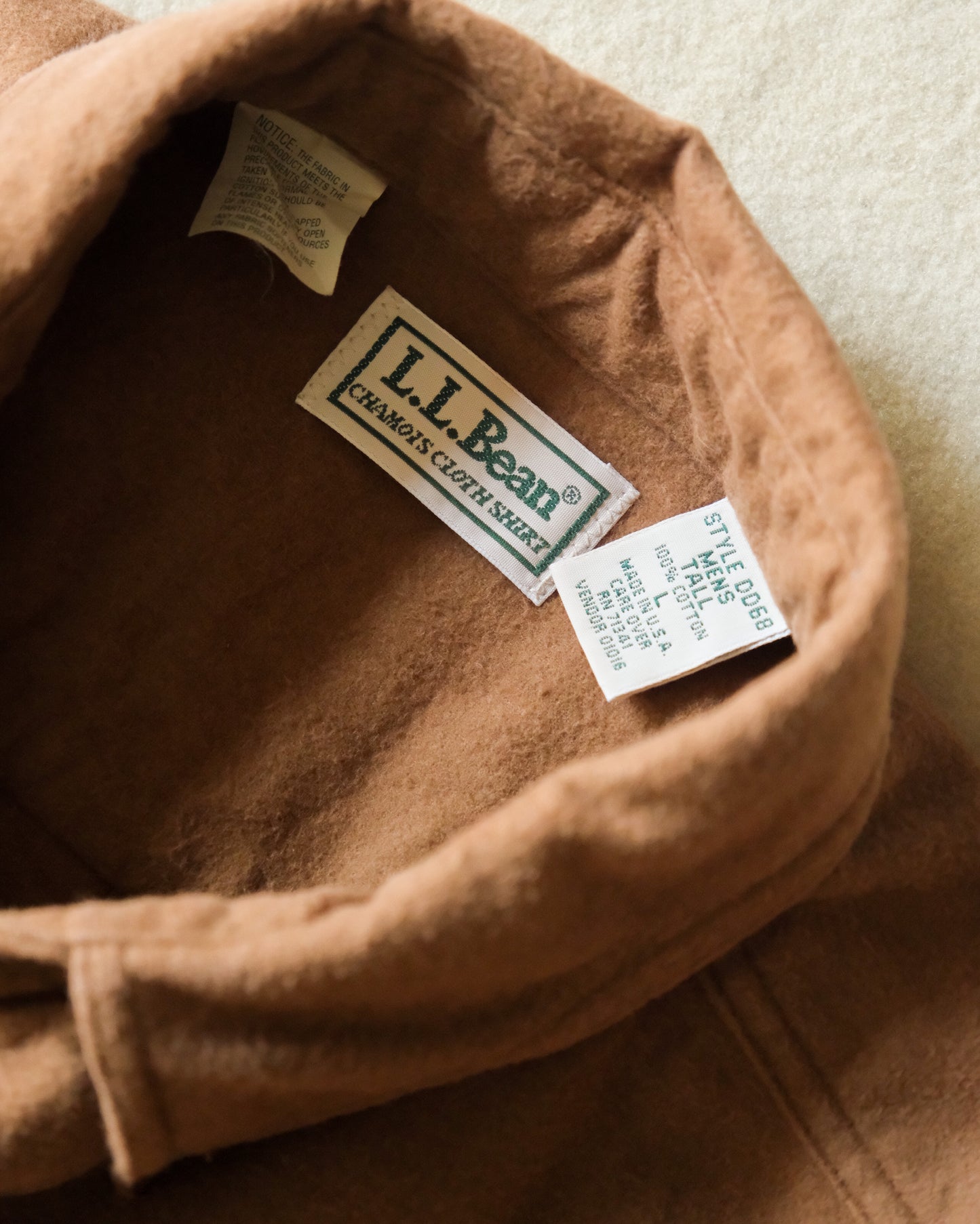 【XL相当/残り１点】【TOD ONLINE】90S LL BEAN, CHAMOIS SHIRT