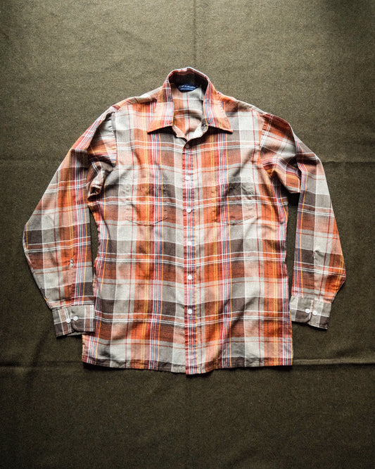 【US-M/残り１点】【TOD】80s VAN HUESEN Check Shirt