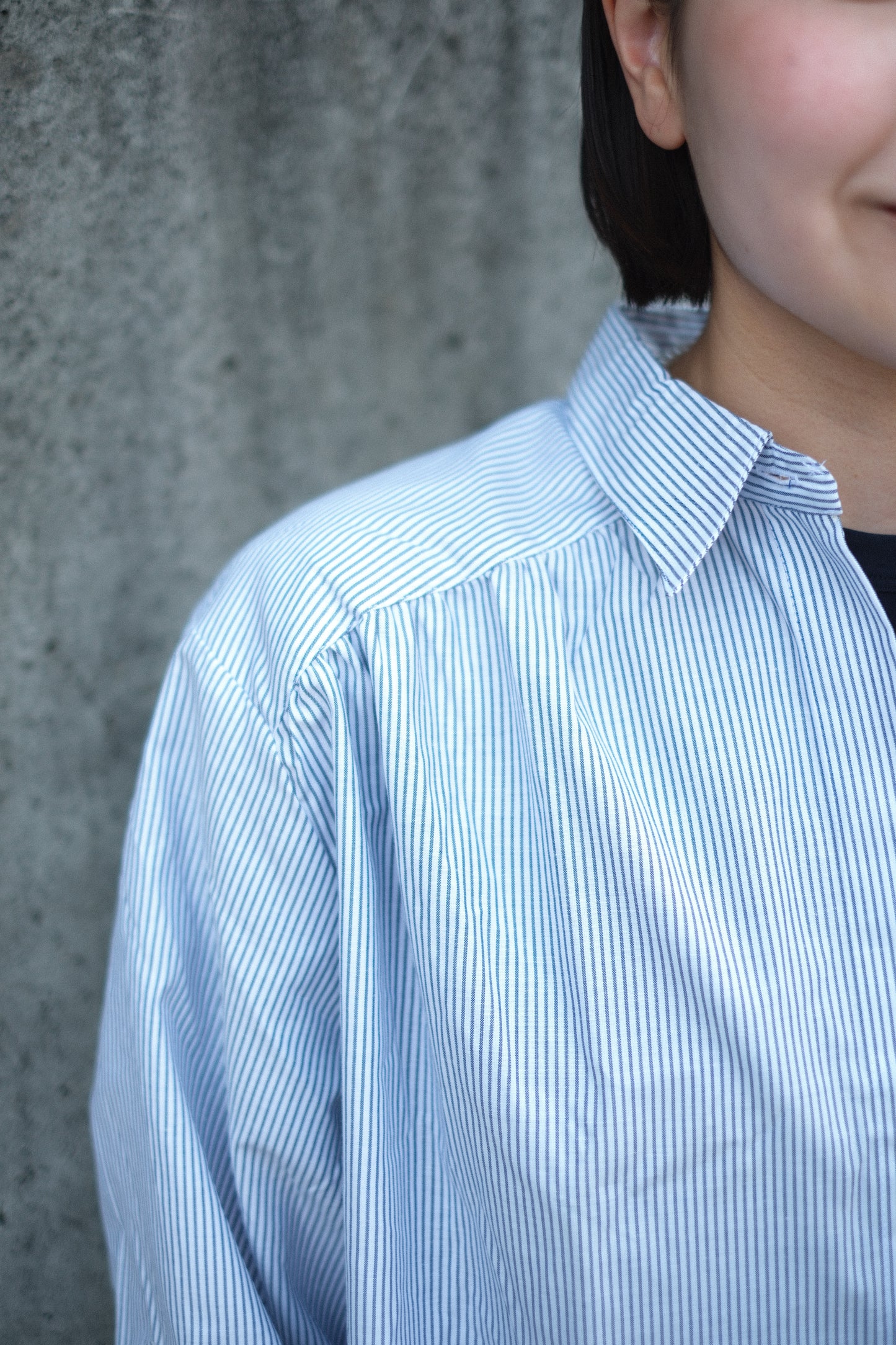 【TOD Workwear Archives】80-90s LA POSTE, Work Shirt Stripe