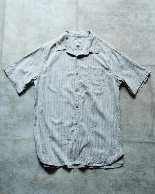 【TOD OUTDOORWEAR ARCHIVES】00S WOOLRICH,  STRIPE SHIRT SHORT SLEEVE