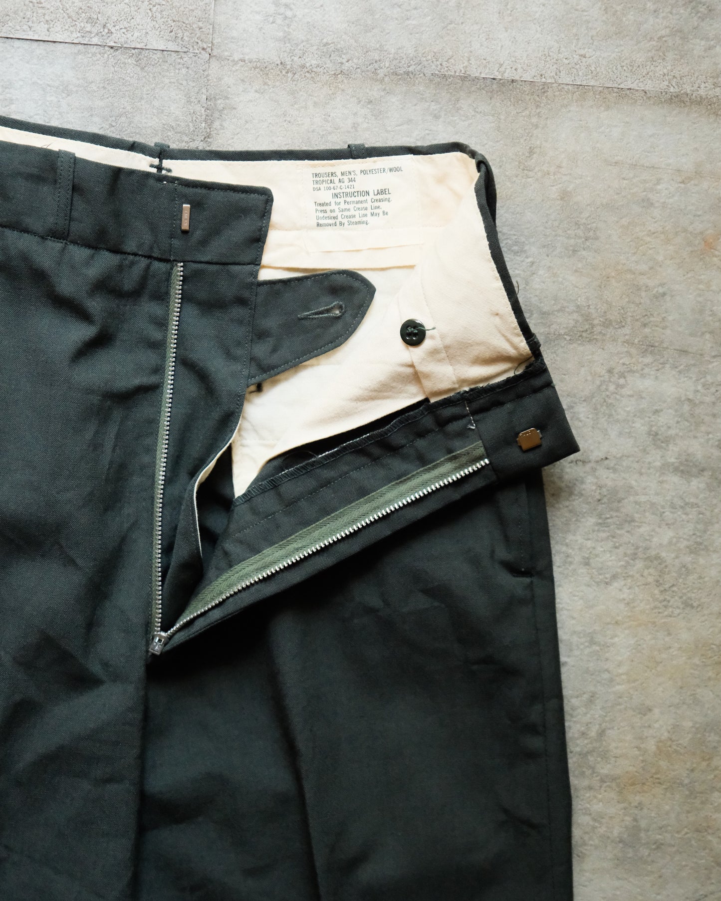 【TOD MIL-SPEC ARCHIVES】67S US ARMY, SUMMER WOOL TROUSRES, W27