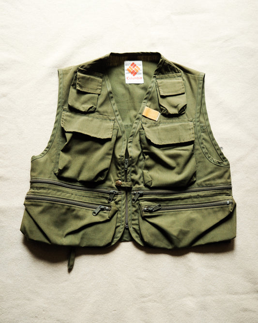 【S相当/残り１点】【TOD】80s COLUMBIA MULTI POCKET FISHING VEST