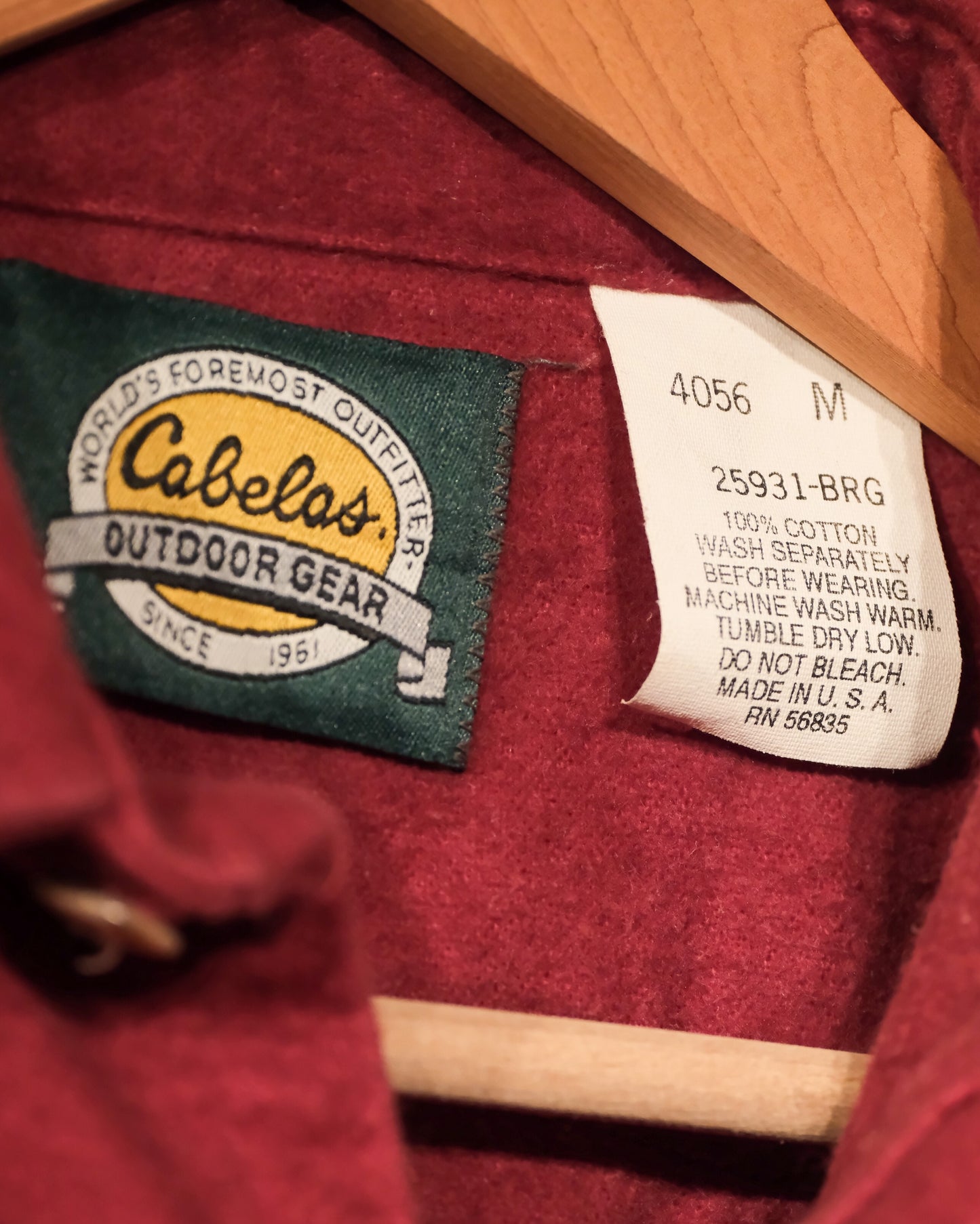 【TOD】【MENS M】90S CABELAS CHAMOIS SHIRT WITH MALLARD DUCK