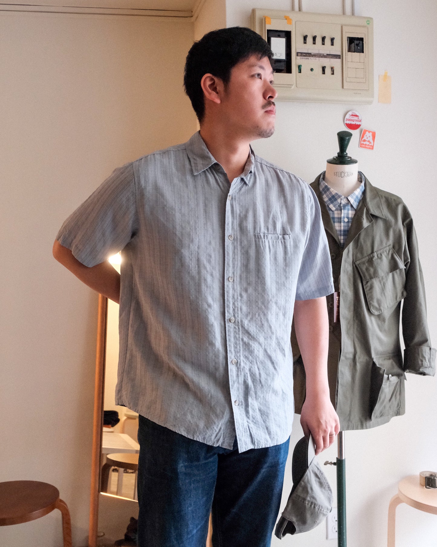 【TOD OUTDOOR ARCHIVES】90-00S WOOLRICH SHORT SLEEVE SHIRT