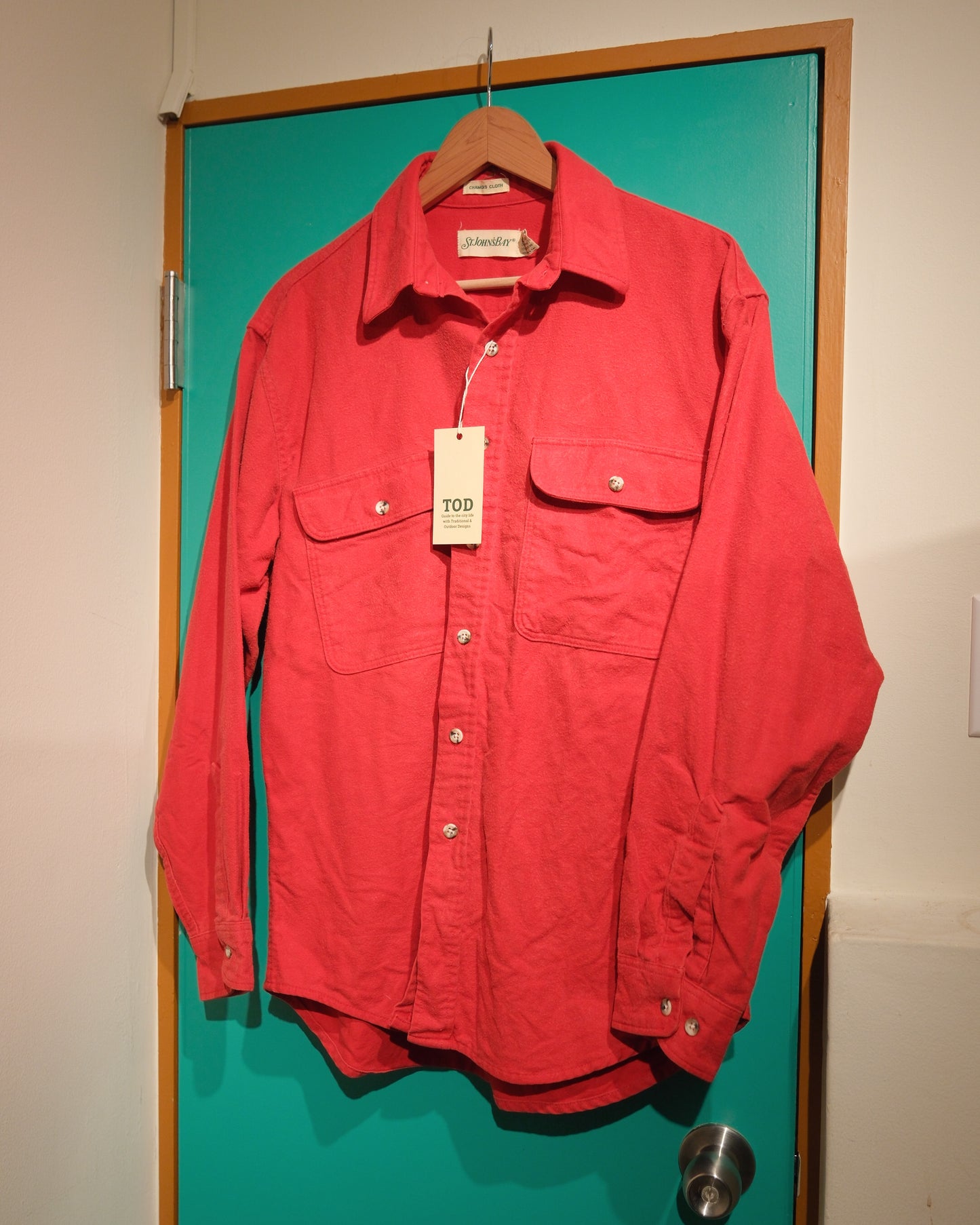 【L/残り１点】【TOD ONLINE】ST JOHN'S BAY, CHAMOIS SHIRT