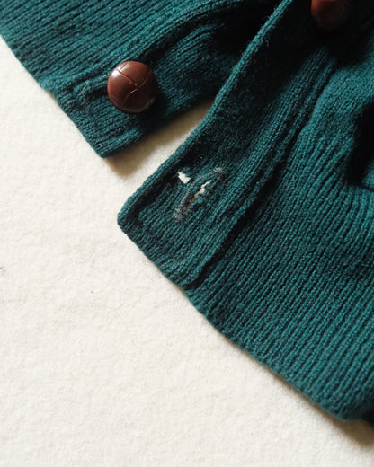 【L相当/残り１点】【TOD ONLINE】90S LL BEAN, LAMSWOOL CARDIGAN MADEIN SCOTLAND