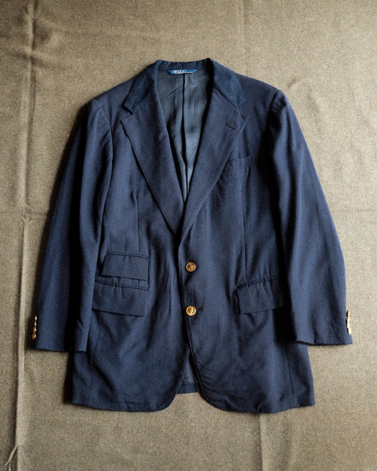 【S-M相当/残り１点】【TOD】80s POLO Blazer Wool Sage