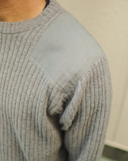 【TOD】【 MENS XL 】90s LL Bean Merino Ram Wool Sweater, Grey