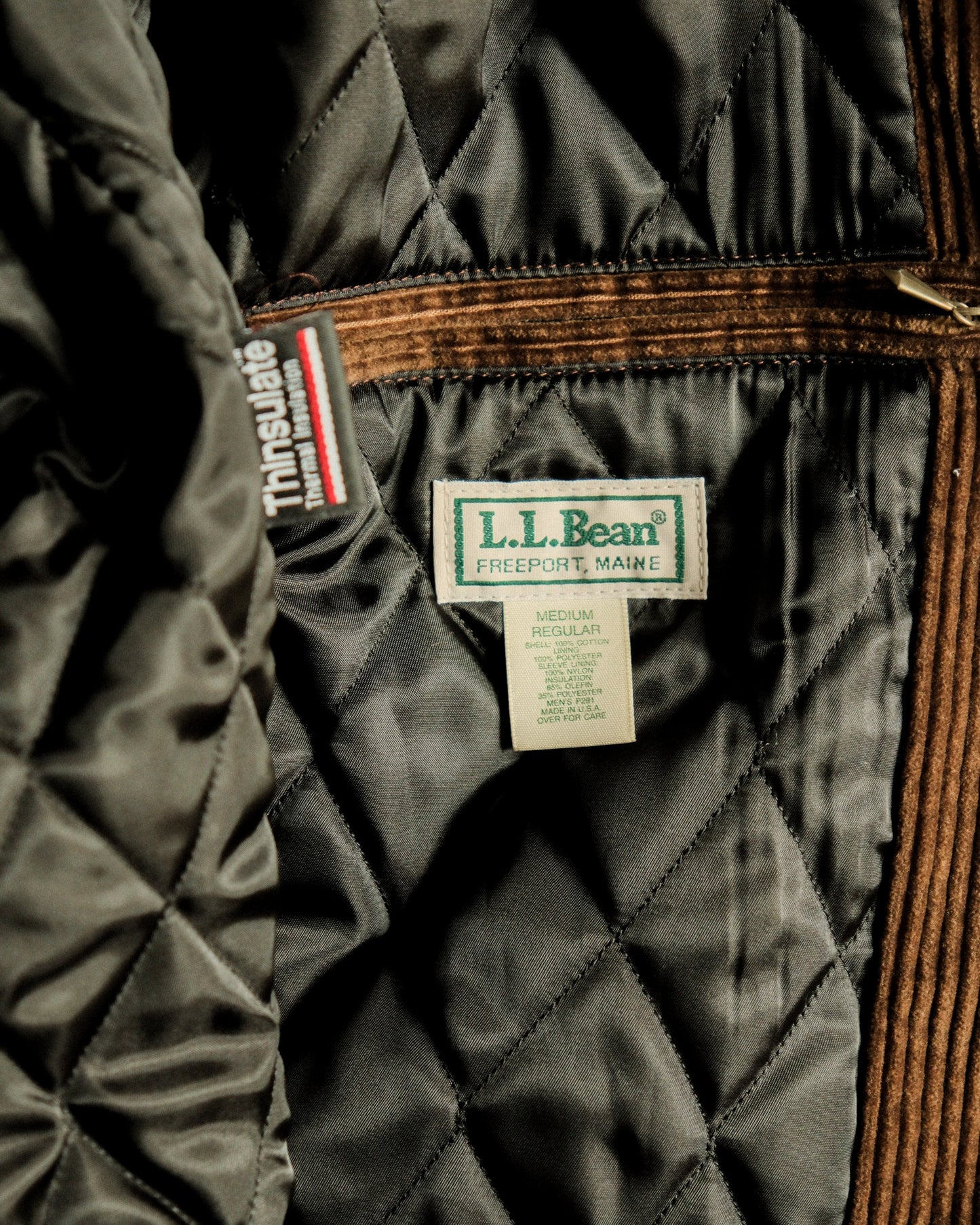 【M-REG/残り１点】【TOD】90s L.L.BEAN CORDUROY JACKET BROWN