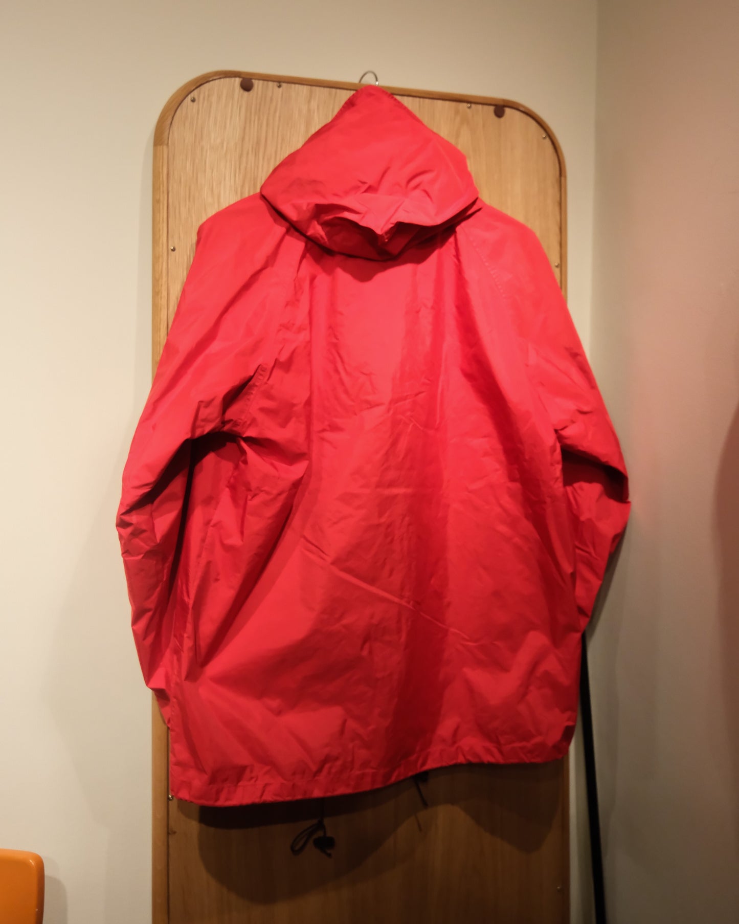 【TOD】【WOMENS-M】90s LL BEAN STOWAWAY RAIN GEAR , RED