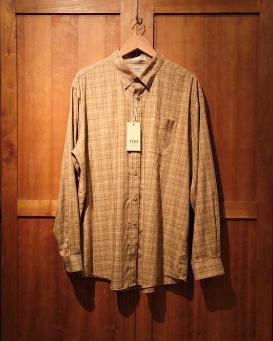 【 TOD 】【 MENS XL】00S LL BEAN BD SHIRT CHECK