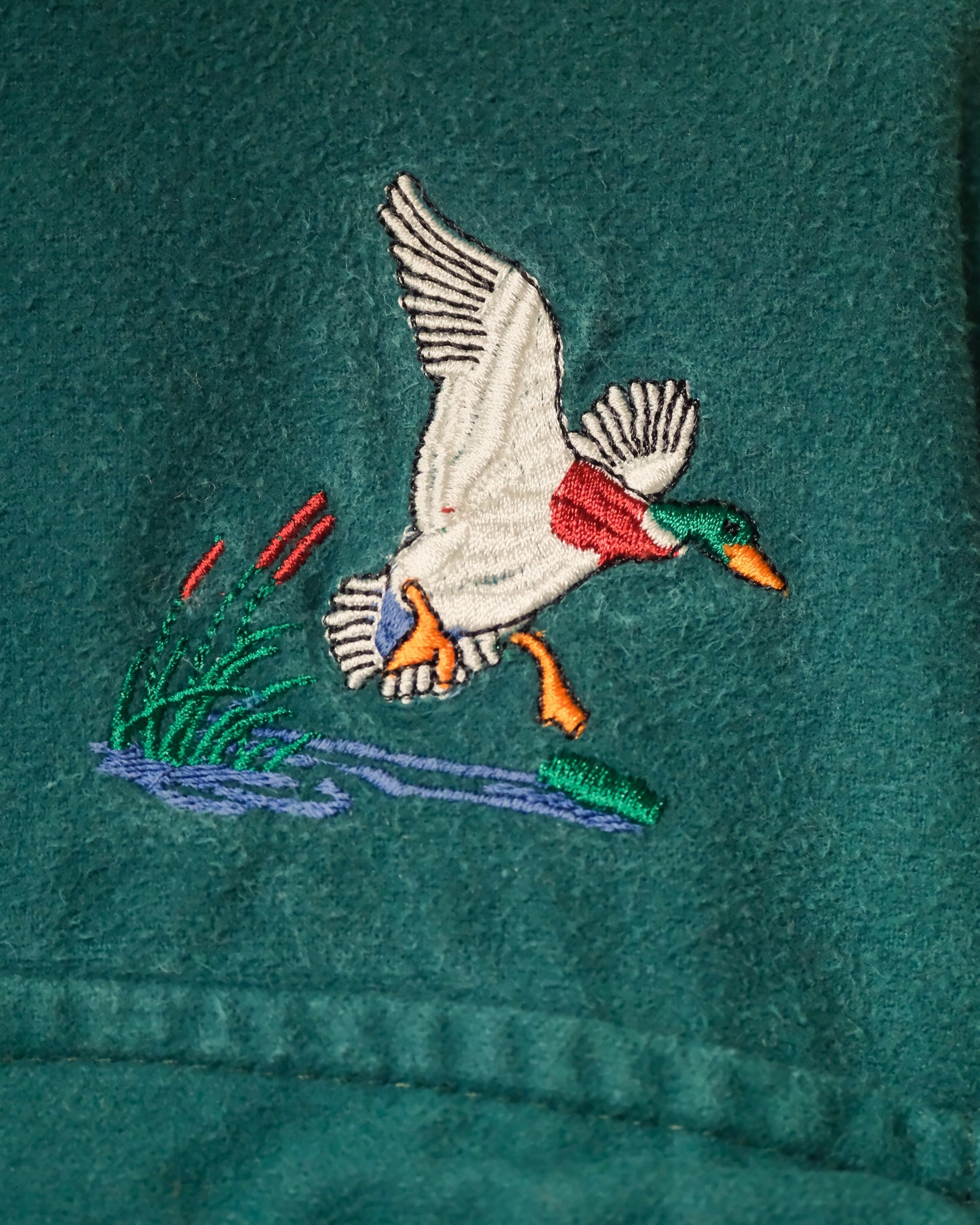 【TOD】【MENS M】80-90S IDEAL CHAMOIS SHIRT WITH MALLARD DUCK