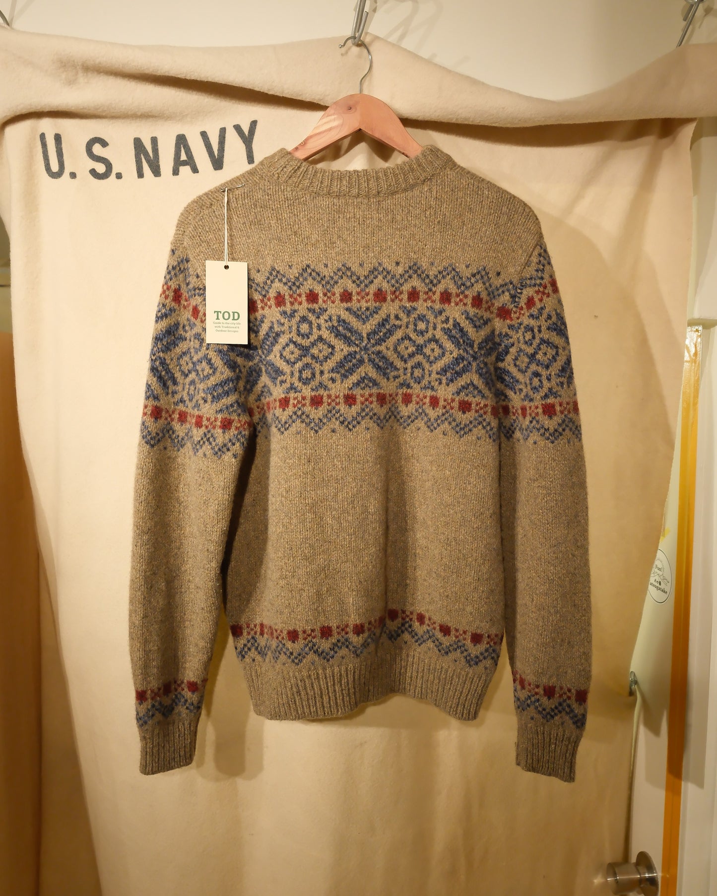 【TOD】【MENS M】00S LL BEAN, NORDIC SWEATERS