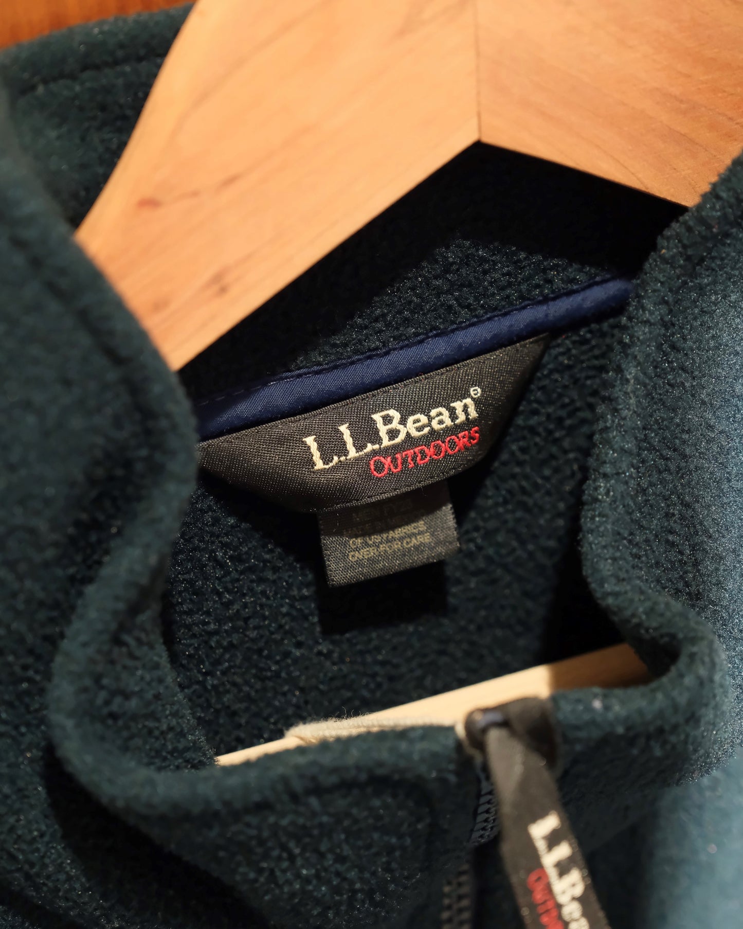 【TOD】【MENS US-L】90s LLBEAN, FLEECE JACKET, GREEN