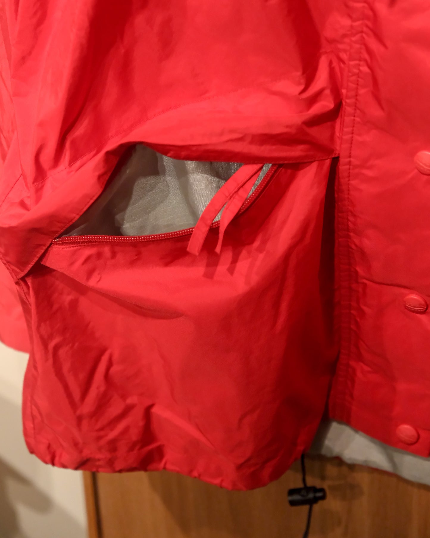 【TOD】【WOMENS-M】90s LL BEAN STOWAWAY RAIN GEAR , RED