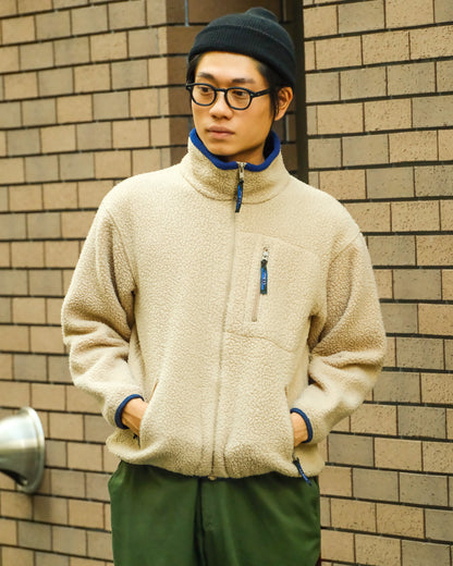 【 TOD 】【 MENS M相当】90s LLBEAN FLEECE JACKET , BEIGE