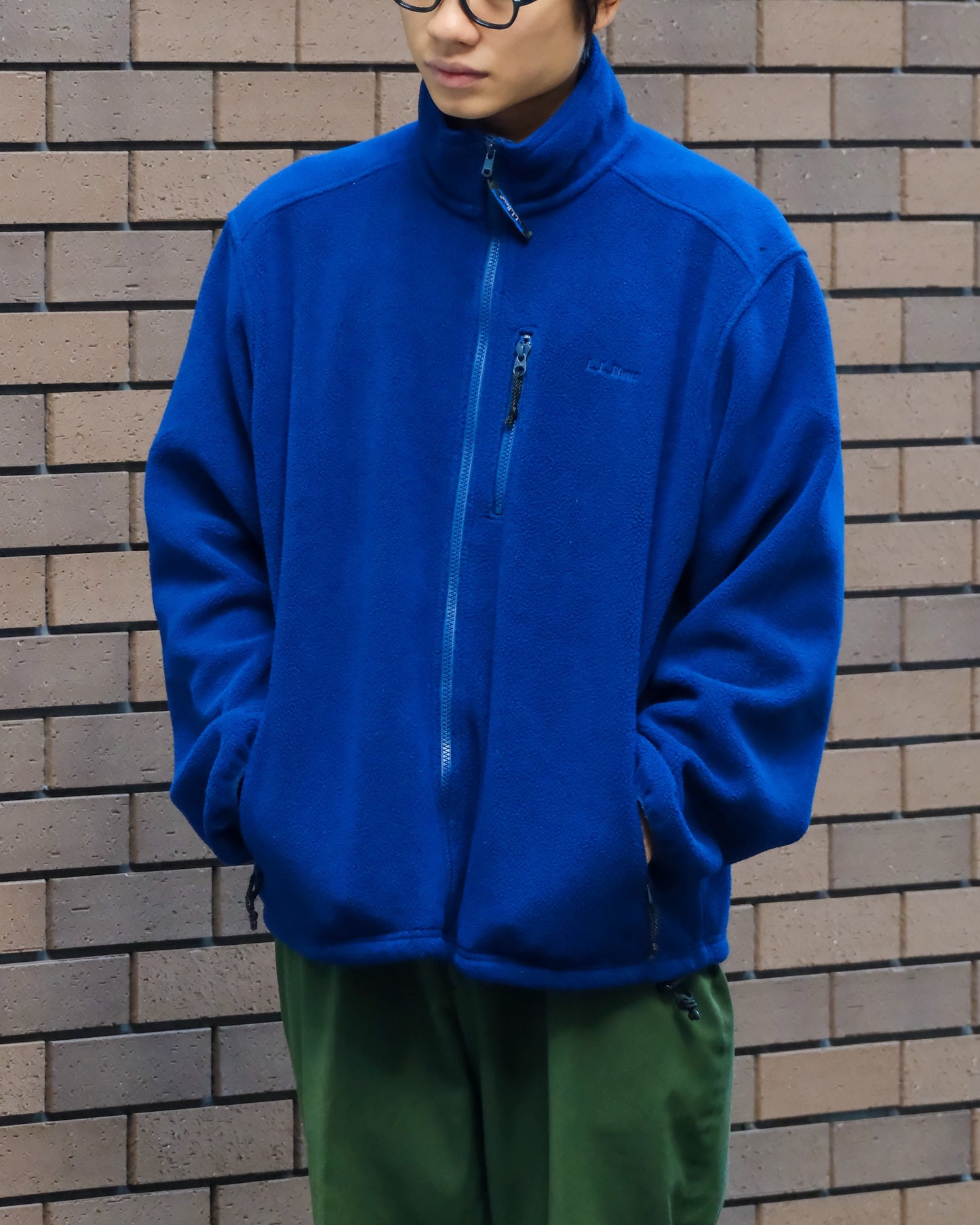 【TOD】【MENS US-L】90s LLBEAN FLEECE JACKET, NAVY