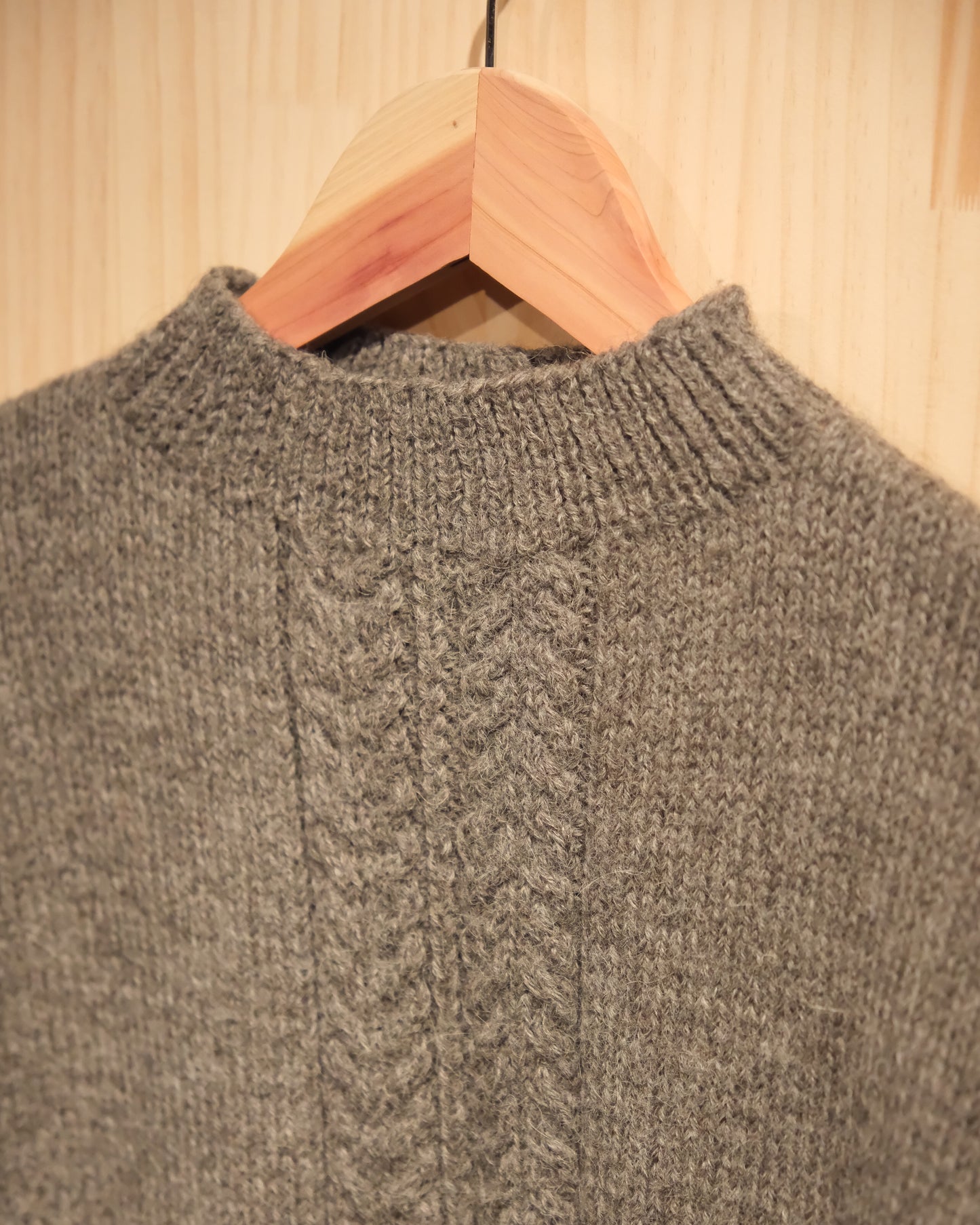 【 TOD ONLINE 】90s WS ALPACA MOCK NECK SWEATER