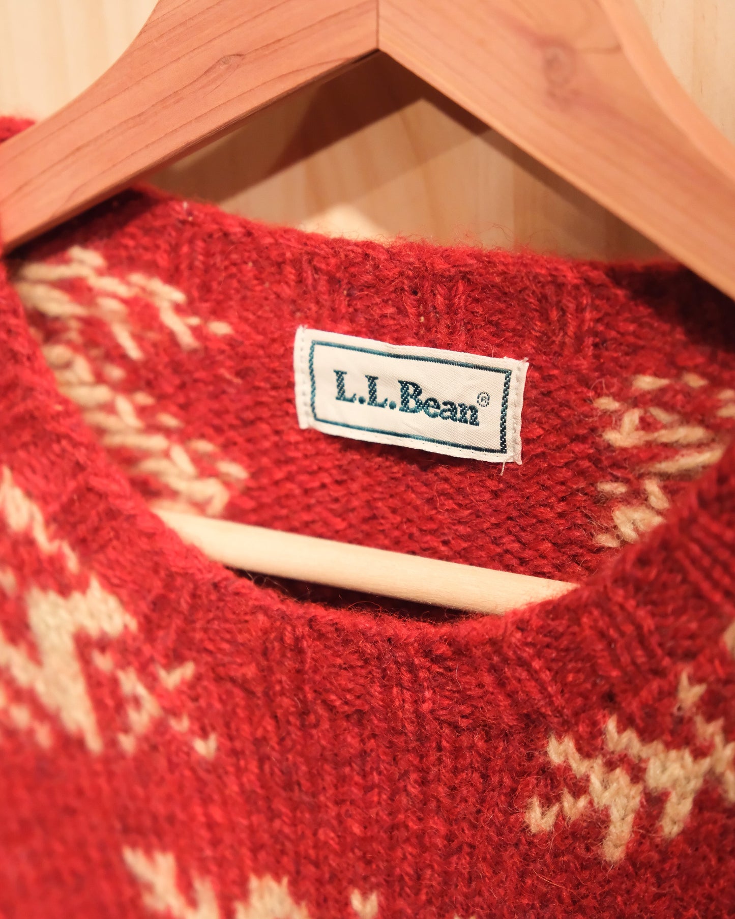 【 TOD ONLINE 】90s WS LL BEAN NORDIC SWEATER / WS M